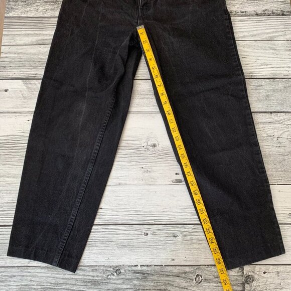 Vintage 90s Levi’s 551 Relaxed Fit Tapered Leg Faded Black Ankle Mom Jeans - Picture 16 of 16